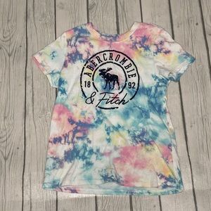 Abercrombie kids, tie-dye logo T-shirt